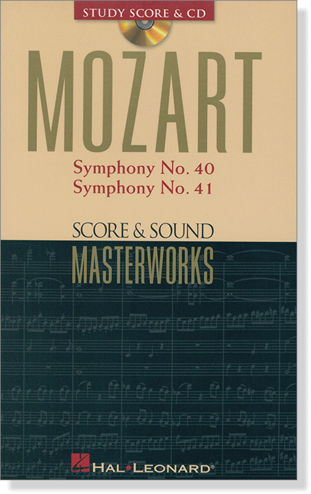 Mozart【Symphony No. 40 & No. 41】Study Score & CD