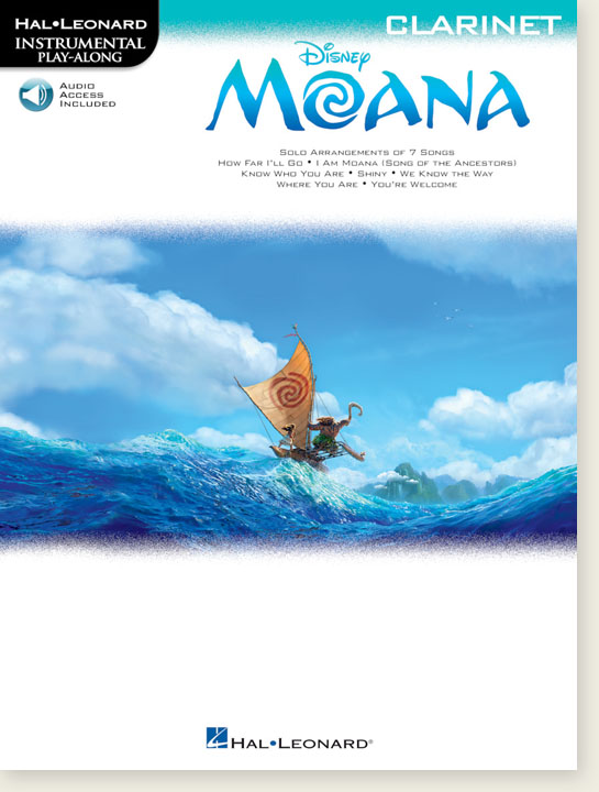 Disney Moana Clarinet Hal Leonard Instrumental Play-Along