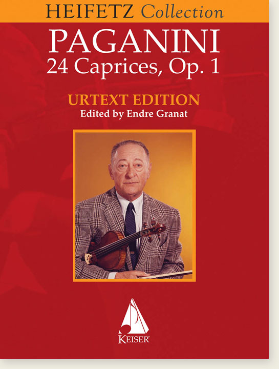 Paganini 24 Caprices, Op. 1 for Violin Urtext Edition Heifetz Collection