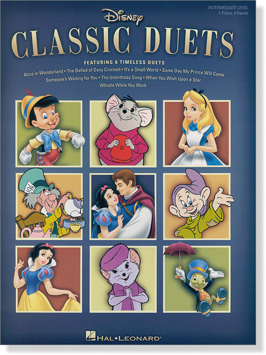 Disney Classic Duets Intermediate Level 1 Piano, 4 Hands