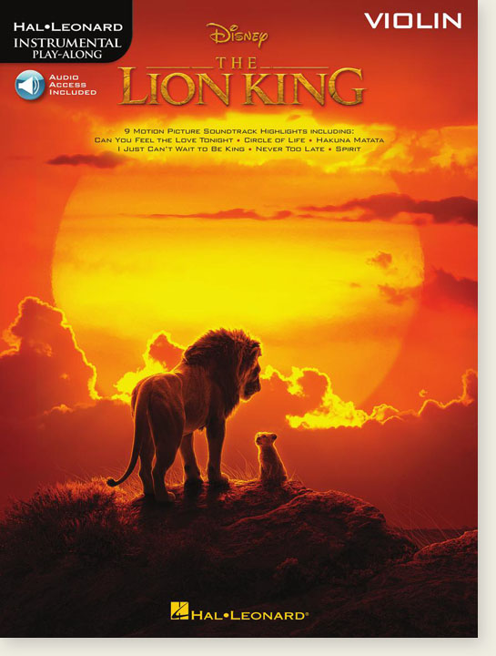 The Lion King Violin Hal Leonard Instrumental Play-Along