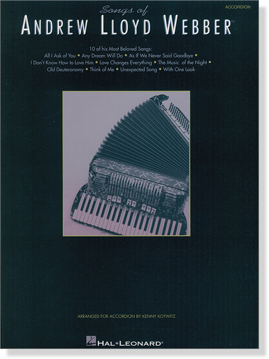 Songs Of Andrew Lloyd Webber for Accordion