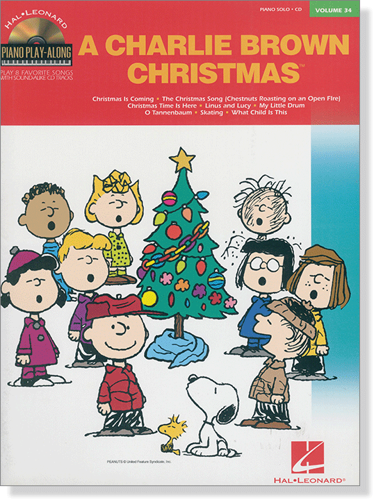 A Charlie Brown Christmas Hal Leonard Piano Play-Along Volume 34
