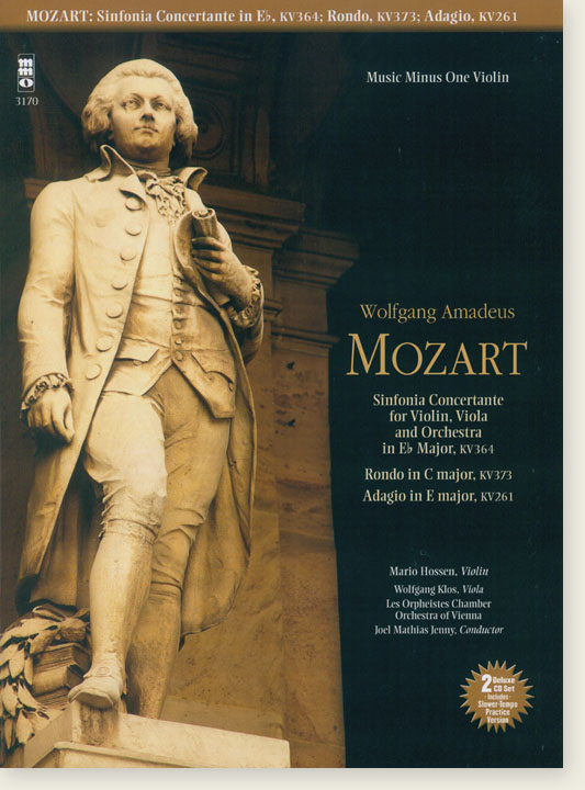 Mozart Sinfonia Concertante in E♭, KV364; Rondo, KV373; Adagio, KV261 Music Minus One Violin