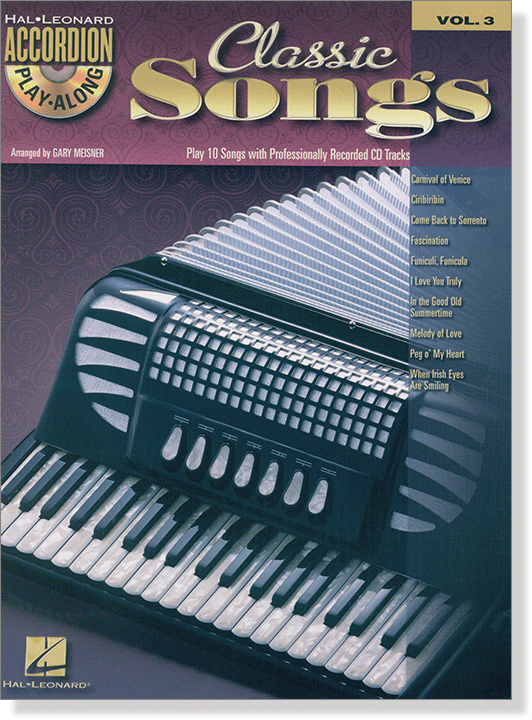 Classic Songs Hal Leonard Accordion Play-Along Volume 3