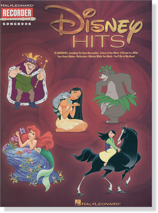 Disney Hits Hal Leonard Recorder Songbook