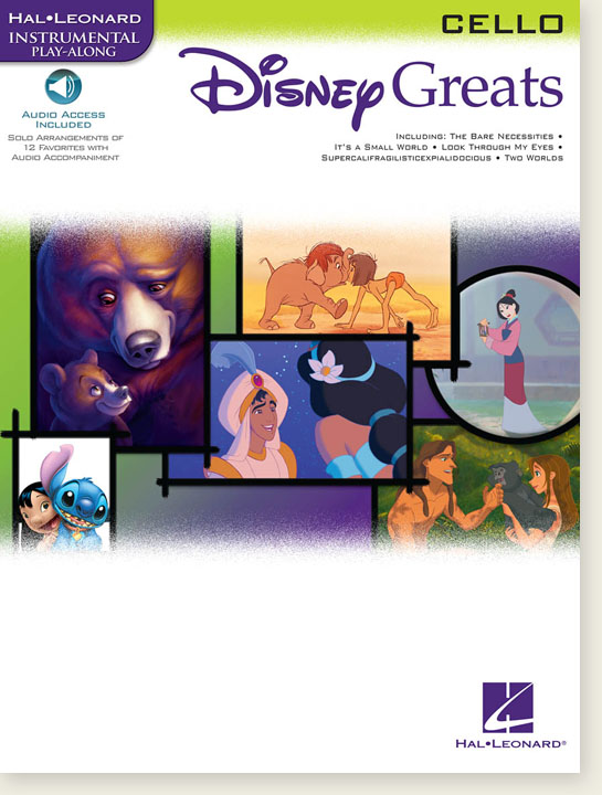 Disney Greats for Cello Hal Leonard Instrumental Play-Along