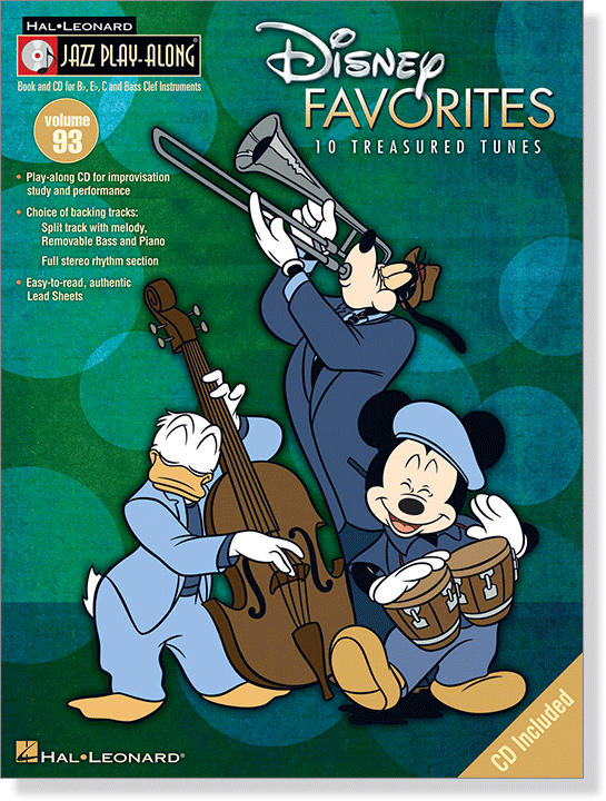Disney Favorites Hal Leonard Jazz Play-Along Vol. 93