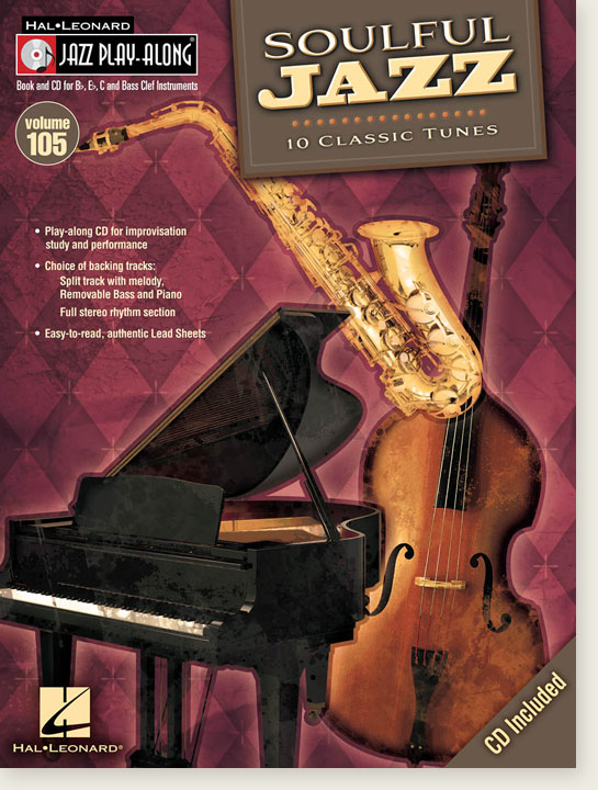 Soulful Jazz Hal Leonard Jazz Play-Along Vol. 105