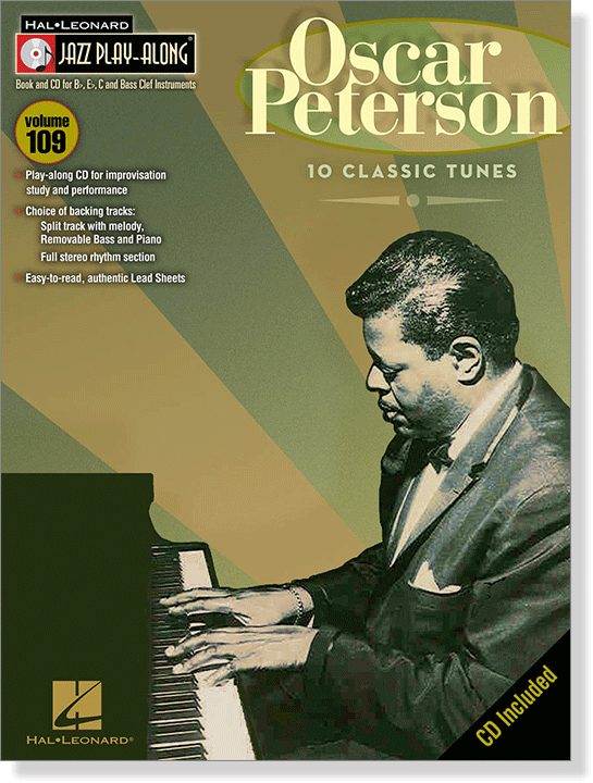 Oscar Peterson Hal Leonard Jazz Play-Along Vol. 109