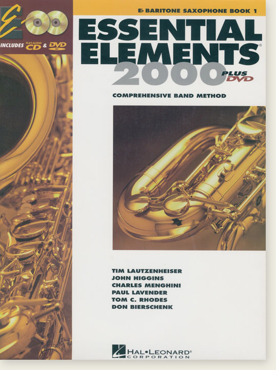 Essential Elements 2000 - Eb Baritone Saxophone Book 1【CD+DVD】