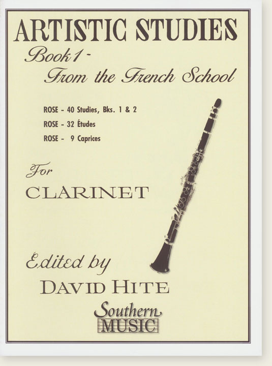 Artistic Studies Book 1 - from the French School for Clarinet