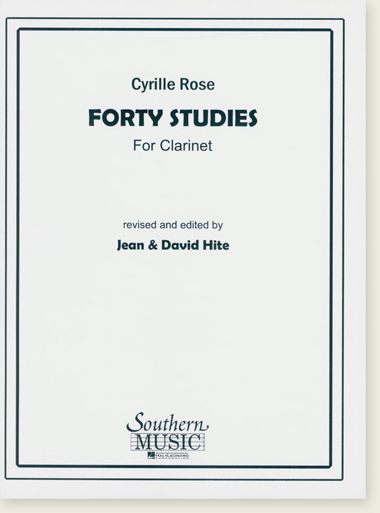 Cyrille Rose Forty Studies for Clarinet