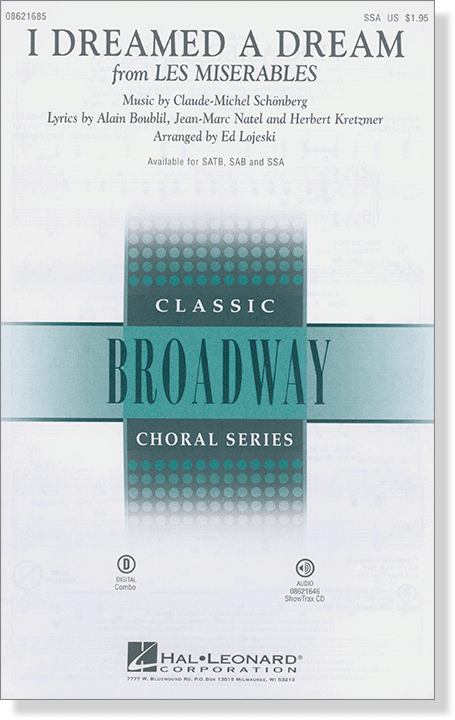 【I Dreamed a Dream】SSA 【I Dreamed a Dream】SSA