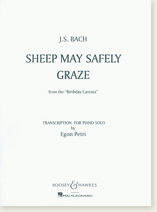 J.S.Bach Sheep May Safely Graze from the "Birthday Cantata" Transcription for Piano Solo