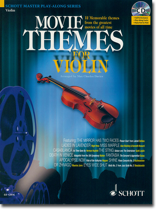 Movie Themes for Violin【CD+樂譜】