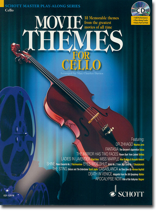 Movie Themes for Cello【CD+樂譜】