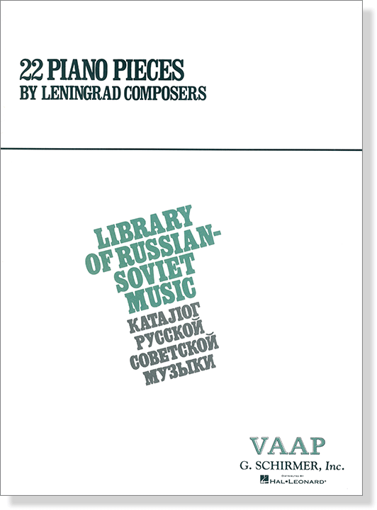 22 Pieces by Leningrad Composers for Piano