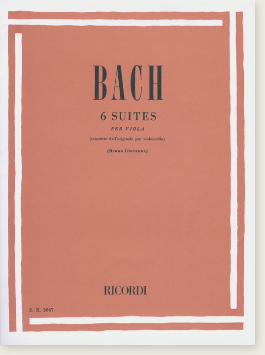 Bach 6 Suites per Viola (Bruno Giuranna)