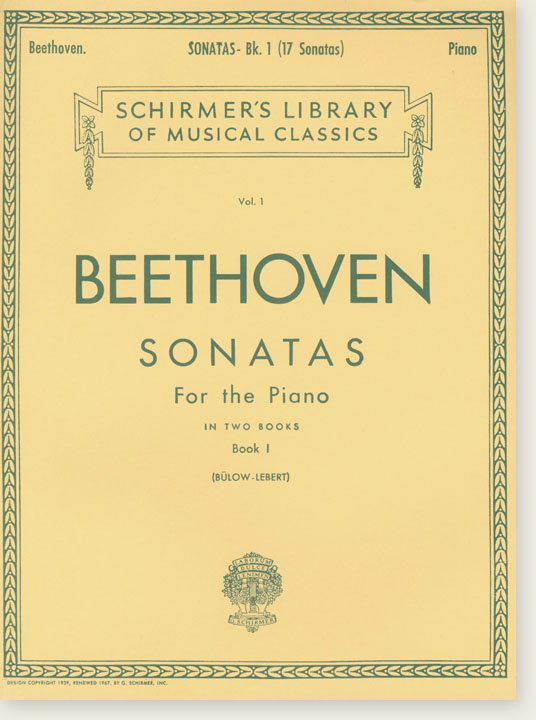 Beethoven Sonatas for the Piano Book Ⅰ (Bülow-Lebert)