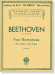 Beethoven Two Romances, for Violin and Piano Op. 40 and 50