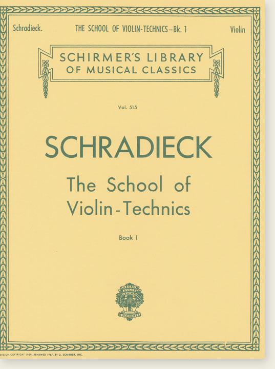 Schradieck【The School of Violin - Technics】Book Ⅰ