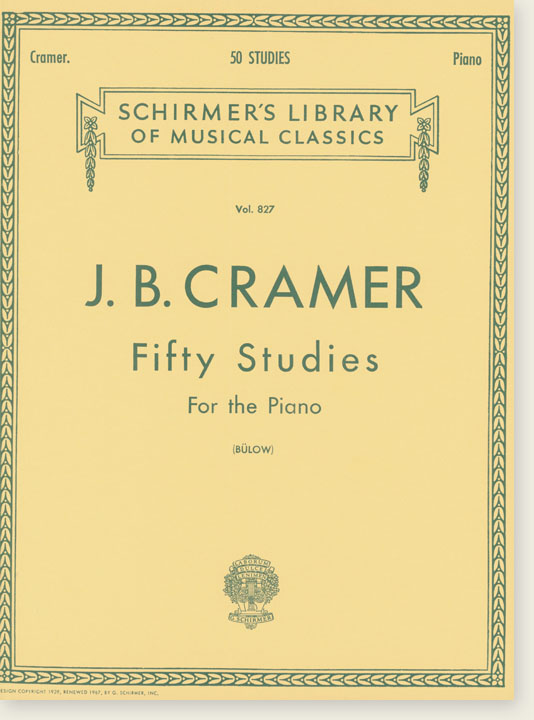 J. B. Cramer Fifty Studies for the Piano (Bülow)