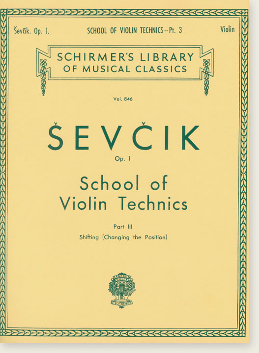 Ševčík School of Violin Technics Op. 1, (PartⅢ)