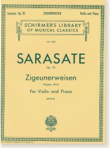 Sarasate Zigeunerweisen (Gypsy Airs) Op. 20 for Violin and Piano (Mittell)
