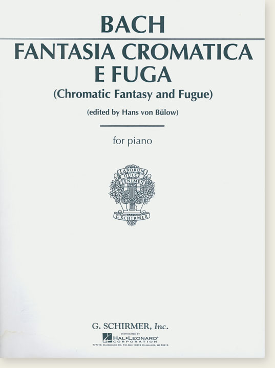 Bach Fantasia Cromatica e Fuga (Chromatic Fantasy and Fugue) for Piano