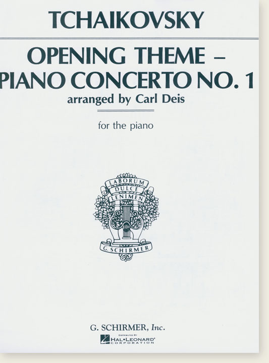 Tchaikovsky Opening Theme(Piano Concerto No. 1) Arranged by Carl Deis for the Piano