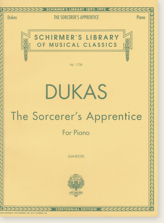 Dukas The Sorcerer's Apprentice for Piano