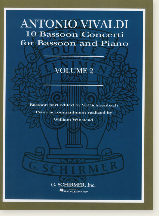 Antonio Vivaldi 10 Bassoon Concerti for Bassoon and Piano Volume 2