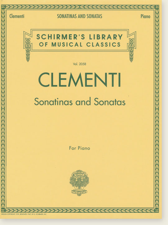 Clementi Sonatinas and Sonatas for Piano