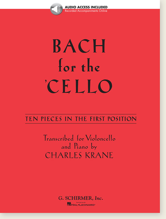 Bach for the Cello - Ten Pieces in the first Position Book／Audio