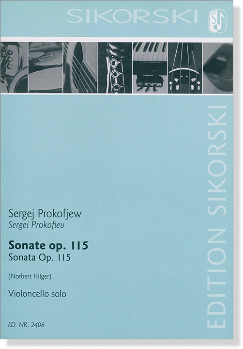 Sergei Prokofiev【Sonata Op. 115】(Norbert Hilgerfor) Violoncello Solo
