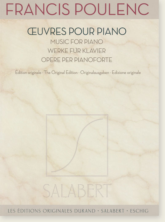 Francis Poulenc Œuvres Pour Piano／Music for Piano