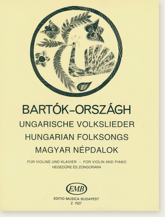 Bartók-Országh Hungarian Folksongs for Violin and Piano