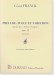 César Franck Prélude, Fugue et Variation Extrait des 《Pièces d'orgue》 Opus 18 pour Piano