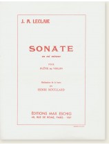 J. M. Leclair Sonate en mi mineur pour Flûte ou Violon