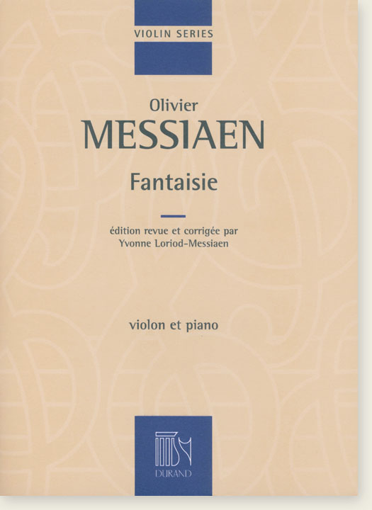 Olivier Messiaen Fantaisie Violon et Piano