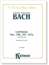 Bach【Cantatas Nos. 196,197,197a】Volume Ⅳ, Miniature Score Bach【Cantatas Nos. 196,197,197a】Volume Ⅳ, Miniature Score