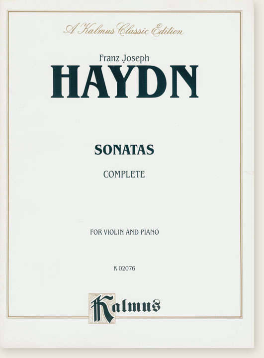 Haydn Sonatas Complete for Violin and Piano