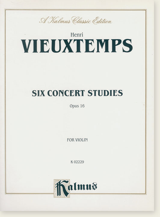 Vieuxtemps Six Concert Studies Opus 16 for Violin