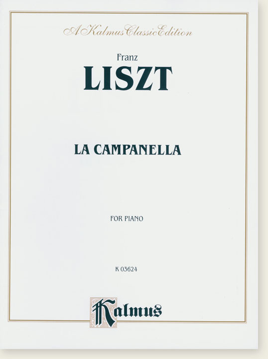 Liszt La Campanella for Piano