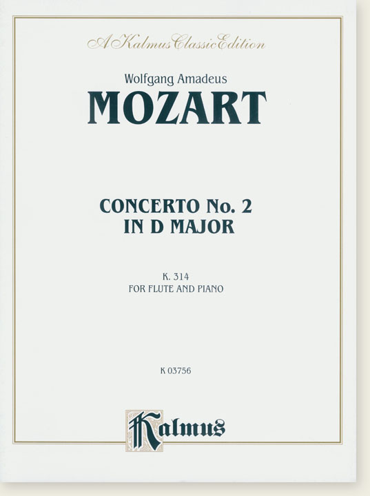 Mozart Concerto No. 2 in D Major K. 314 for Flute and Piano