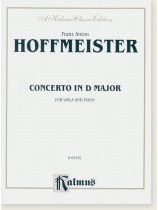 Hoffmeister Concerto in D Major for Viola and Piano Hoffmeister Concerto in D Major for Viola and Piano