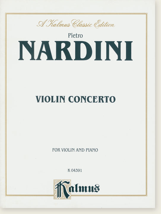 Nardini Violin Concerto for Violin and Piano