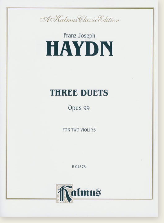 Haydn Three Duets Opus 99 for Two Violins