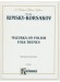 Rimsky-Korsakov Mazurka on Polish Folk Themes for Violin and Piano